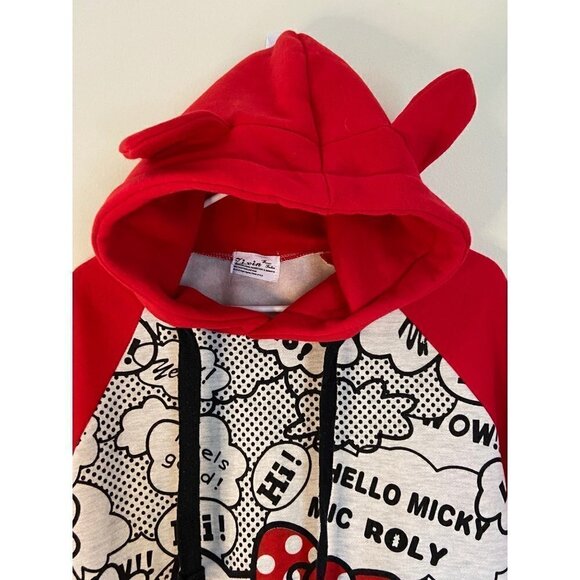 Hello Kitty Gray And Red Hoodie Womens size Small - Picture 2 of 8